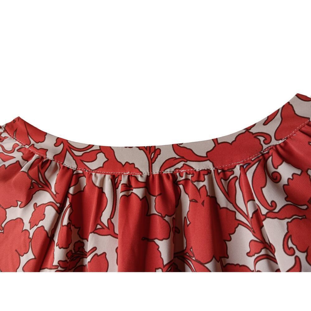 New Easel Oversized Red Floral Boho Dress Women’s Small Cottagecore - Picture 12 of 15